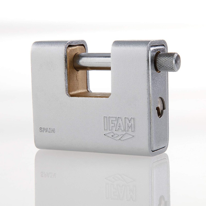 IFAM Safety padlock armoured series, steel sheath, U-shape, high degree