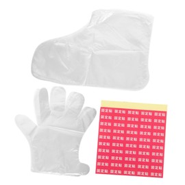 Mikinona Hand Foot Mask Covers Disposable Moisture Gloves Portable Exfoliating Breathable Waterproof 200 Pcs Kit Random Style