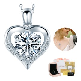 Collar Moissanita Plata S925 Diamante Joyeria Mujer Regalo