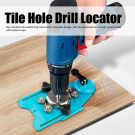 Drill Bit Hole Saw Guide Jig Fixture, 4mm-83mm Adjustable Hole Cutter Cente Locator Holder, Drill Guide Hole Locator with Vacuum Suction Base Sucker for Ceramic/Glass/Marble/Tile