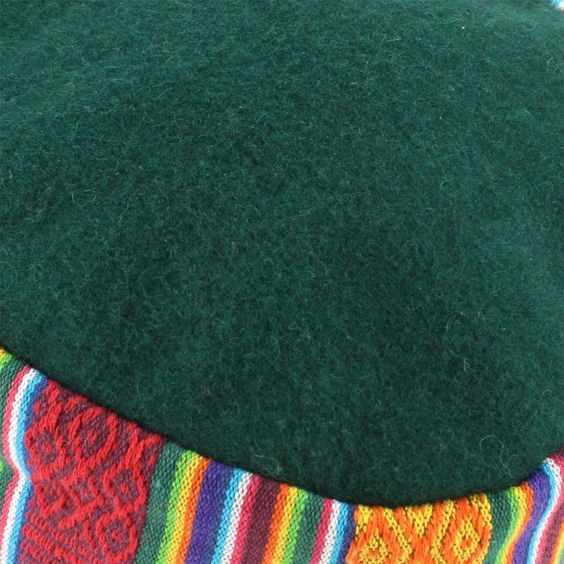 Siesta Nepalese Wool Smoking Hat - Green (Large)
