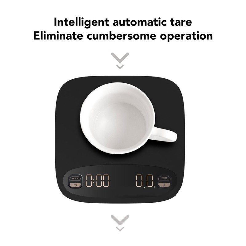 Coffee Scale Highly Accurate Touch Invisible Screen Maximum Weighing Capacity