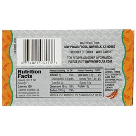 MW Polar Sardines, Hot Tomato Sauce, 3-Ounce (Pack of 24)