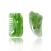 Dancepanda Gua Sha Facial Tools,Guasha Tool for Face,Lymphatic Drainage Massager(2PCS,Green)