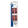 STAEDTLER 4-Piece Rectangular Eraser Pack (Multicolor), Minimal Crumbling, Traditional Design,