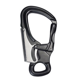 S.E.PEAK 25kN Aluminum Snap Hook, CE Certified Lightweight Double Lock Captive Eye Forged Hook Clip, High Strength Rappelling Rescue Gear Equipment for Climbing, Safety Lanyard,Gym, Tree Work,Industry