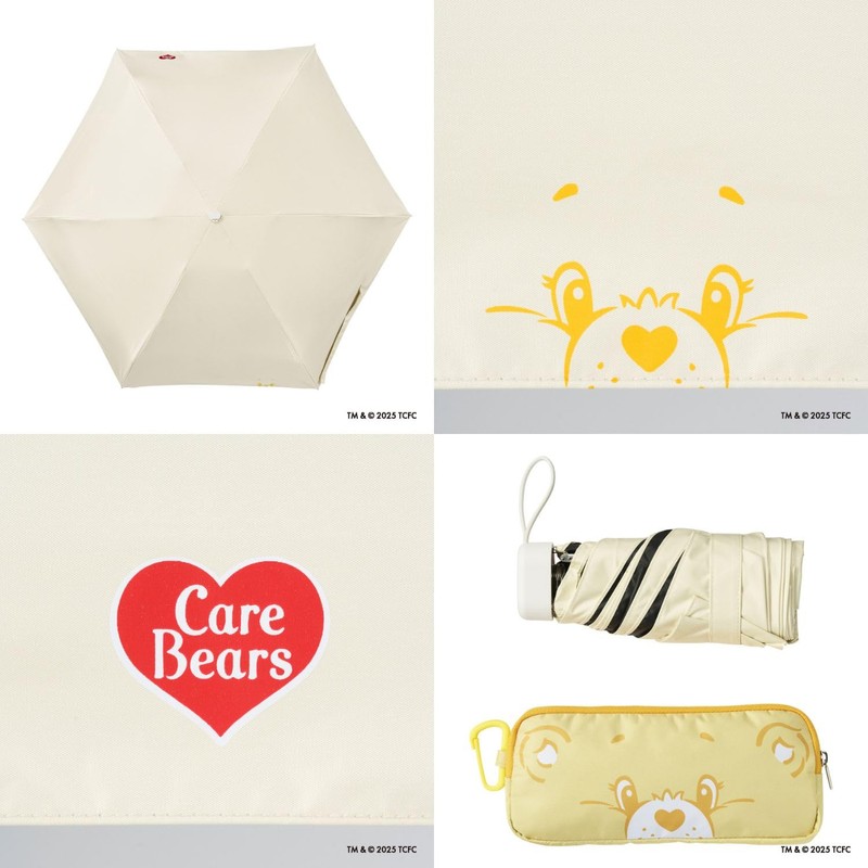 [Moonbat] CARE BEARS TM Parasol Folding Umbrella, Compact, Heat Shield,