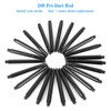 Huahao 200 pieces plastic darts shaft, 2BA short darts accessories