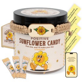 Emotional Support Pickle, Positive Potato, Daily Affirmation Jar, Emotional Support Nuggets, Positive Pickle Gifts for Women, Funny Pickle Gifts, Pickle Valentines Cards (Sunflower Positive)