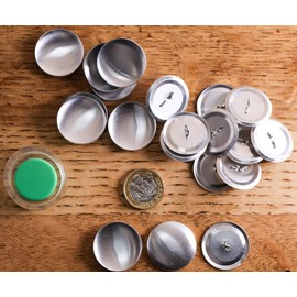 redchocol8® 44L Hand Button Making Tool and 15 Blank Self Cover Button 28mm Sewing Craft Kit