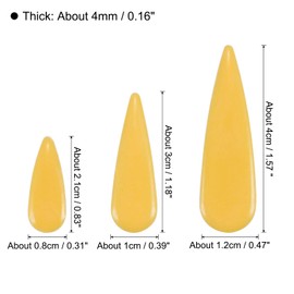 QUARKZMAN Ceramic Mosaic Tiles, 500 g Drop Flower Leaves Tiles Mosaic Blocks for Crafts and Home Decor, Ginger Yellow