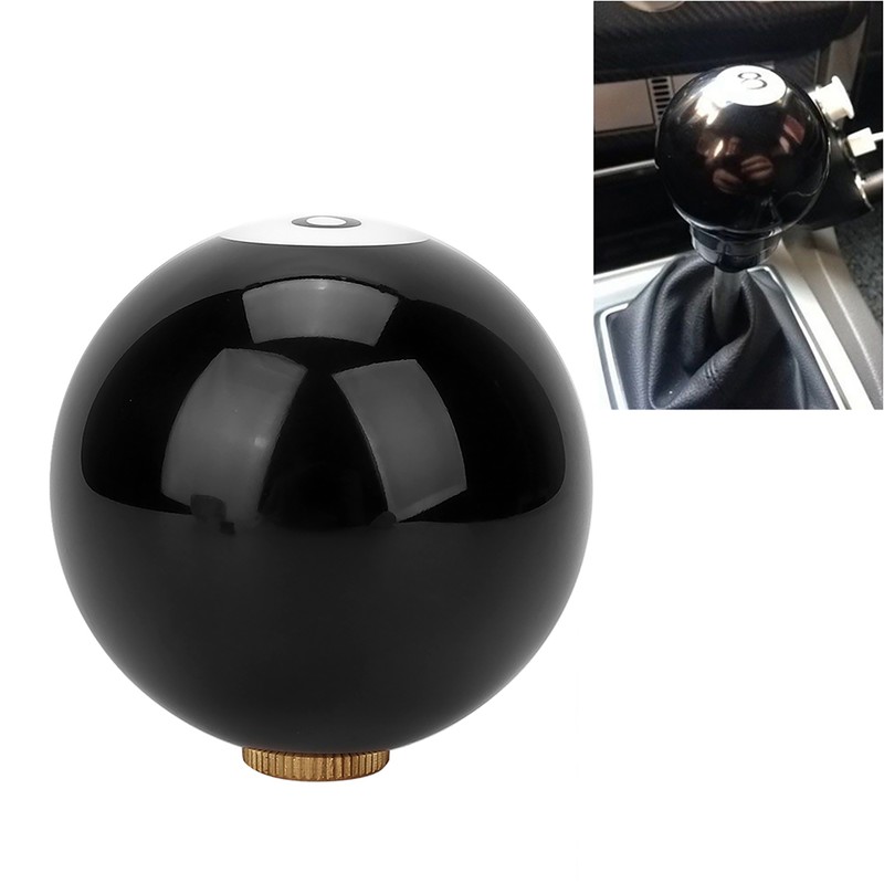 Universal Black 8 Billiard Ball Round Car Gear Shift Knob