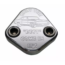 Mad4Metal Fuel Pump Block Off Plate Fits SBC 350 Chevy Engines Billet Aluminum 6061 USA