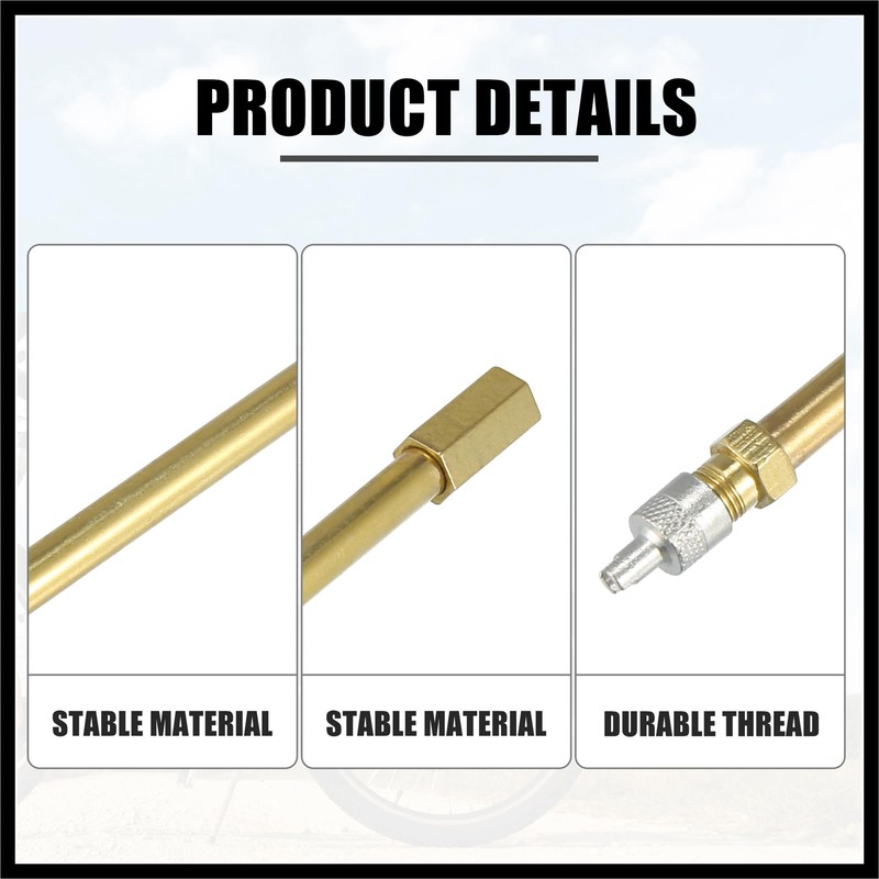 Hihaha 4pcs 200mm/7.87" Car Tire Valve Stem Air Inflation Extension