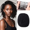 Afro Kinkys Bulk Human Hair for, Loc Repair, Twists, Afro
