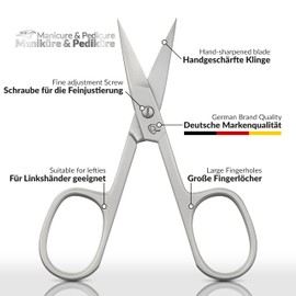 marQus - Nail Scissors - Extra Sharp with Curved Edge and Nail Scissors Case - Fingernail Scissors and Nail Scissors Toenails