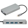 Hub Adapter TypeC to HDMI Cable VGA Converter USB B0504