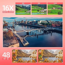 NBD Digital Cameras 4K 48MP 16X Video Camera With WiFi & App Control for Photography