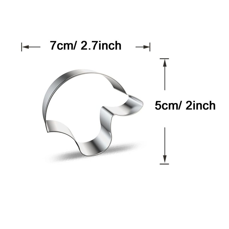 WDYJMALL Rugby Football Helmet Shape Cookie Cutter