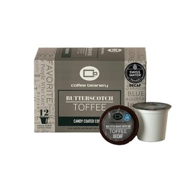 Butterscotch Toffee Decaf Coffee Pods by Coffee Beanery | 12ct Flavored Decaf Coffee Pods Medium Roast Coffee Pods| 100% Specialty Arabica Coffee| Gourmet Coffee Pods