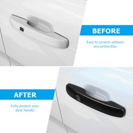 DLOVEG Upgraded Door Handle Cover Compatible for 2024 2025 2026 Ford Ranger XL XLT Lariat Raptor Accessories Door Handle Protectors with 2 Auto Lock Sensors