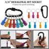 7Pcs 1/4" Hex Shank Screwdriver Bit Holder, Universal Bit Holder