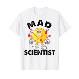 Mad Scientist shirt Funny Science Costume Kids Girls Boys T-Shirt