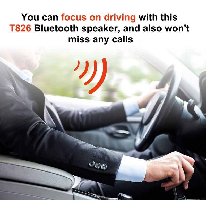Bluetooth Speaker, Netvip Upgraded Wireless Hands-Free Multi-Functional Car Speakerphone Sun