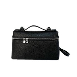 Eiyye Crossbody Purse for Women Small Top-Handle Pouch Purse Designer Shoulder Handbag Leather Trendy Bag(Black)