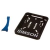 MZA Simson Change Number Plate Holder