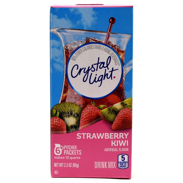 Crystal Light Strawberry Kiwi Drink Mix, 12-Quart Box (Pack Of 5)