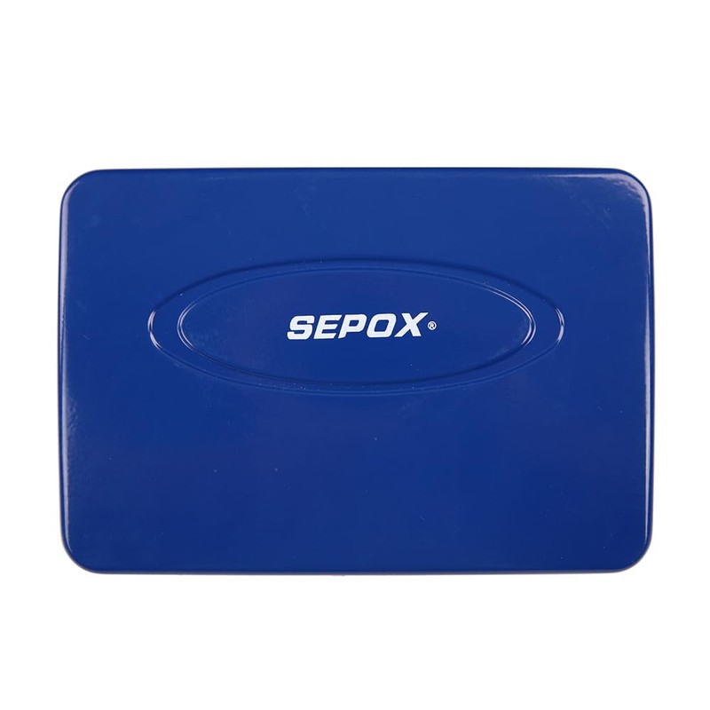 SEPOX® Twins Water/Fire-Resistant Portable Security Case Lock Box Steel, Personal