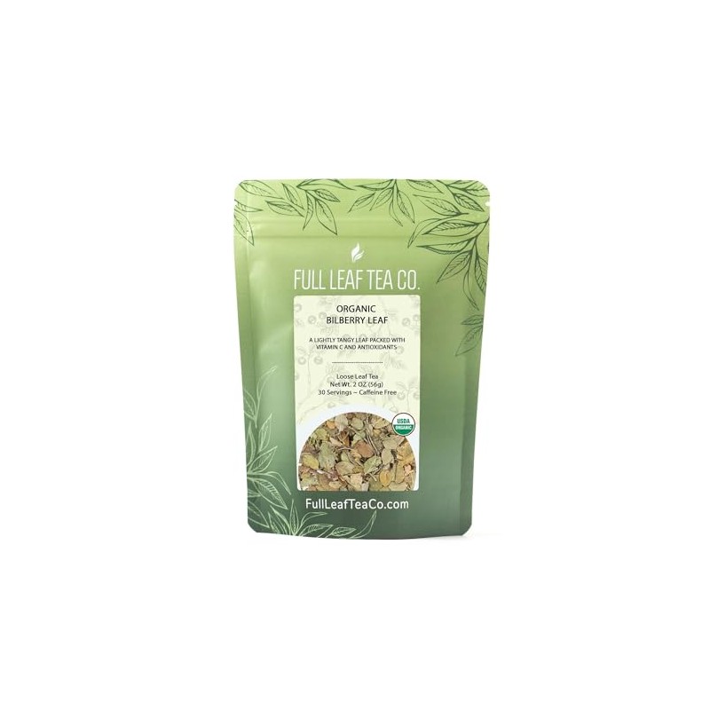 Organic Bilberry Leaf - 2 oz Bag (Approx. 30 Servings)