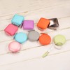 sourcing map Square Retractable Measuring Tape 150cm/60-inch Soft Leather Case
