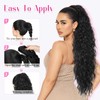SHNMIN Ponytail Extension, Claw Long Wavy Ponytail Extension 30" Curly