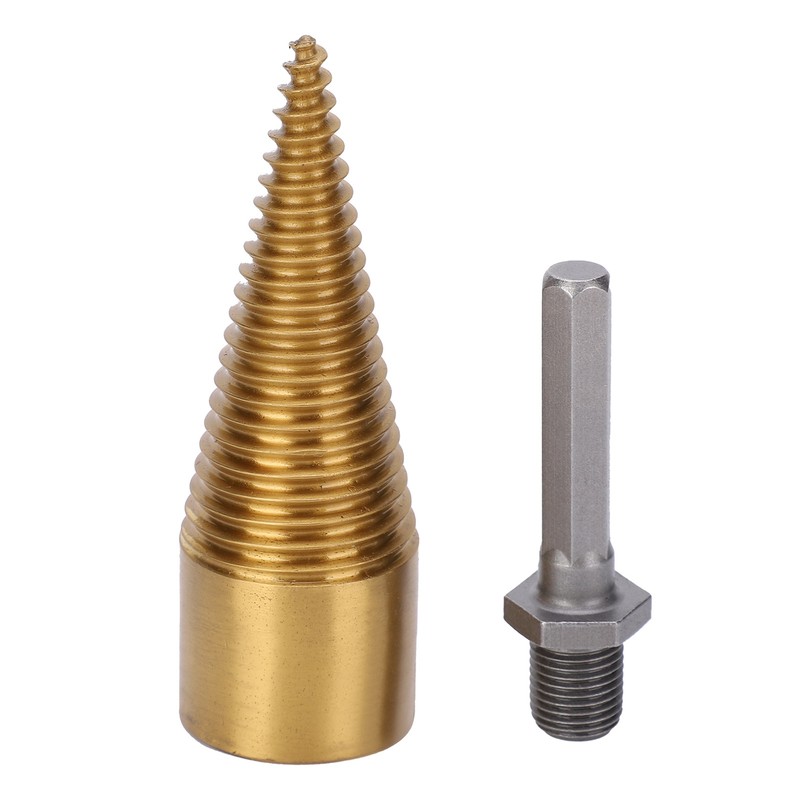 Twist Firewood Splitter Wood Cone Punch Drill Bit Hex Shank