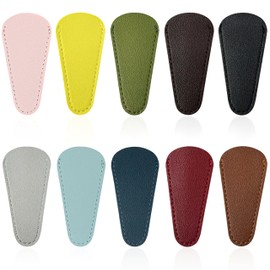 10 Pcs 2.95×1.45in Embroidery Scissors Sheath, Small Scissors with Cover Scissors Protective Cover Scissors Leather Sheath for Scissors Protection (multicolour)