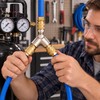 1/4in NPT Y-Shaped Pipe Splitter for Flow Distribution – Nickel-Plated