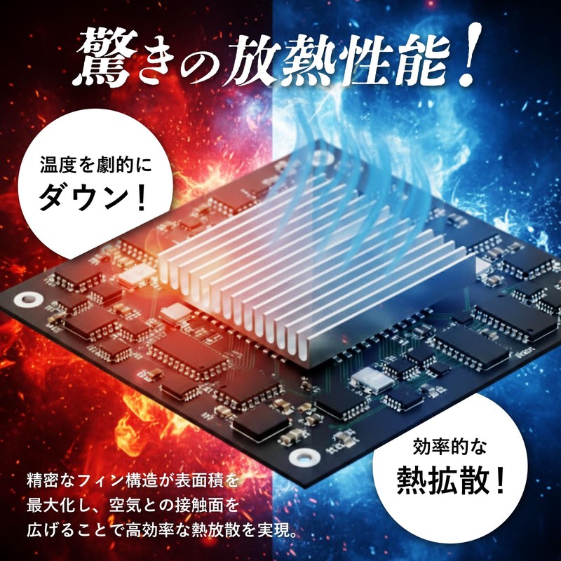 PIENSE Heat Sink Aluminum [Power of Aluminum] Heat Dissipation Version