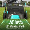 YARDCARE 16‑Inch 15Amp 2‑in‑1 Electric Dethatcher & Scarifier with 5‑Position