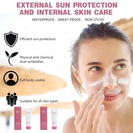 Beauty Wavez Organic Sunscreen SPF 50 - Broad Spectrum, Waterproof Sunscreen with Rice and Probiotics for All Skin Types - UVA/UVB Sun Protection Travel Size Sunscreen for Sports & Outdoor, 1.7 floz