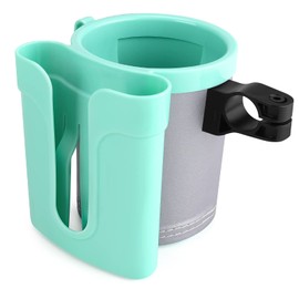 Accmor 3-in-1 Bike Cup Holder with Cell Phone Keys Holder, Bike Water Bottle Holders, Universal Bar Drink Cup Can Holder for Bicycles, Motorcycles, Scooters, Grey Green