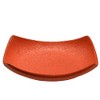 Ceramic Tea Holder (Square, Orange), W 3.5 x H 0.8
