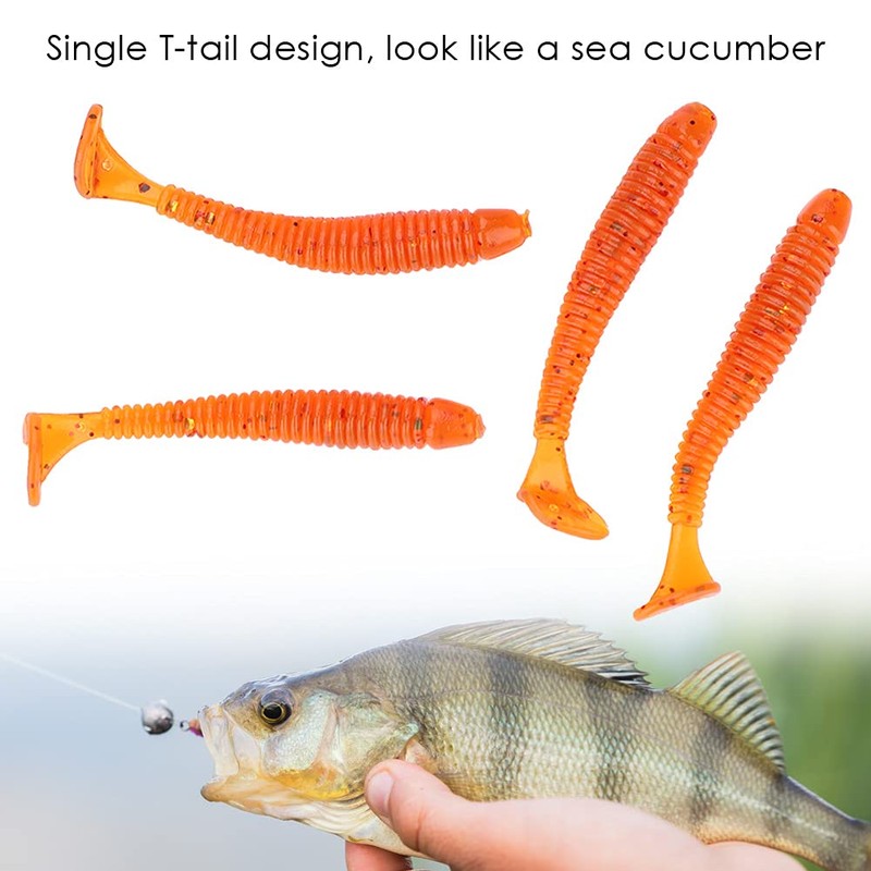 50 Pcs 5cm Fishing Lures, Fishing Baits Soft Plastic Fishing