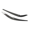 1Pair Headlight Eyelid Trim Protective Stylish Carbon Fiber Headlight Eyebrow
