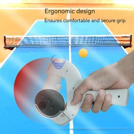 JDXFENG Table Tennis Handle Adaptor for Meta/Oculus Quest 3 Controller, Table Tennis Pads Racket Compatible with Meta/Oculus Quest 3 VR Headset Accessories, Enhance VR Game Experience