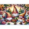 ARTMYRUI Christmas Gnome Diamond Art Kits for Adults,Landscape Diamond Painting
