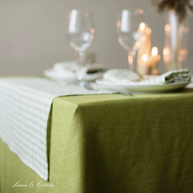 Linen & Cotton Hygge Tablecloth 100% Linen, 140 x 200cm