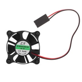 35mm RC Car ESC Fan 35x35mm Heavy Duty Durable with Fan Cover for DIY (Black)