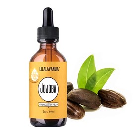 LilaLavanda - Aceite de Jojoba Orgánico - Equilibra la Piel y Regula el Sebo - Ideal para Piel Grasa, Mixta y con Tendencia Acneica - Humectante Facial y Capilar - Prensado en Frío - 59 ml